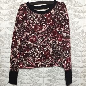 Joie Pullover Sweater Paisley Boho Athleisure Lounge Caleigh Revolve